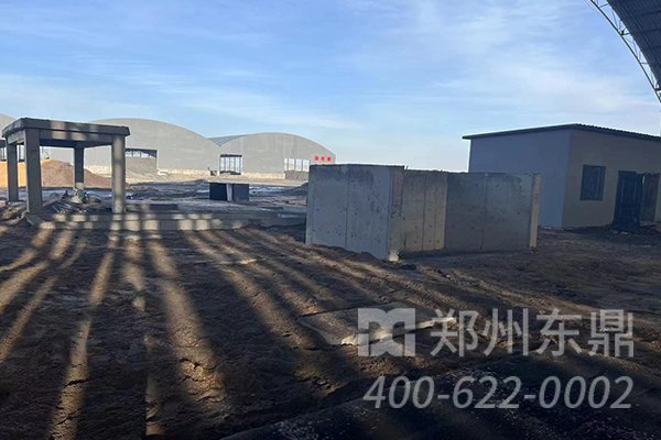 陜西咸陽(yáng)煤泥烘干機(jī)設(shè)備基礎(chǔ)建設(shè)施工現(xiàn)場(chǎng)