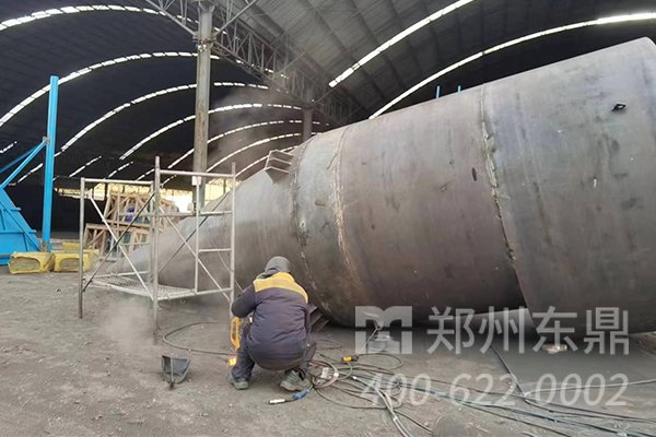 內(nèi)蒙古大型煤泥烘干機械項目安裝現(xiàn)場
