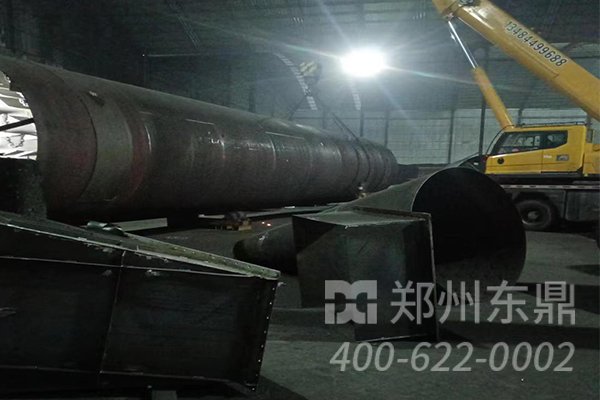 陜西彬縣1500噸煤泥烘干機設(shè)備項目安裝現(xiàn)場